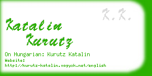 katalin kurutz business card
